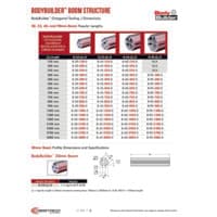 PDF preview for BodyBuilder Extruded Octagonal Booms - Catalog Pages - EN US