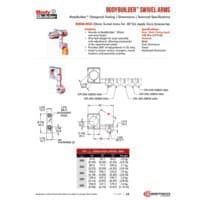 PDF preview for BodyBuilder Swivel Arm Mounts - Catalog Pages - EN US