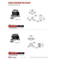 PDF preview for Round Tooling Double Mushroom Tool Holder - Catalog Pages - EN US