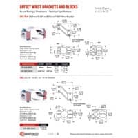 PDF preview for Round Tooling Low-Profile Wrist Brackets and Blocks - Catalog Pages - EN US
