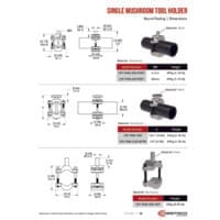 PDF preview for Round Tooling Single Mushroom Tool Holder - Catalog Pages - EN US