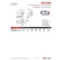 PDF preview for Round Tooling Wrist Clamps and Blocks - Catalog Pages - EN US