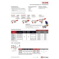 PDF-Vorschau von 235 Series Horizontal Hold Down Clamps - Catalog Pages - DE
