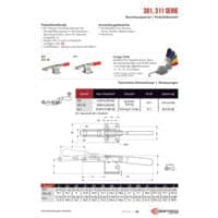PDF-Vorschau von 301, 311 Series Pull Action Latch Clamps - Catalog Pages - DE