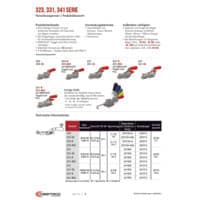 PDF-Vorschau von 323, 331, 341 Series Pull Action Latch Clamps - Catalog Pages - DE