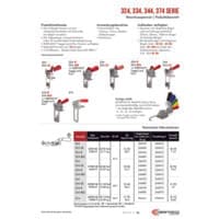 PDF-Vorschau von 324, 334, 344, 374 Series Pull Action Latch Clamps - Catalog Pages - DE