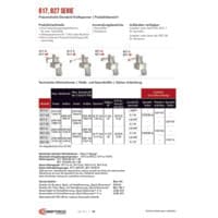 PDF-Vorschau von 817, 827 Series Pneumatic Hold Down Toggle Clamps - Catalog Pages - DE