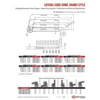 PDF preview for NAAMS Power Clamp Arms Size 63mm 23 Option - Catalog Pages - EN US