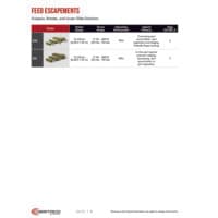 PDF preview for Feed Escapements - Robohand Products - Catalog Section - EN US