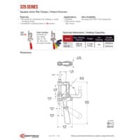 PDF preview for Squeeze Action Plier Clamps - Manual Clamps - Catalog Section - EN US