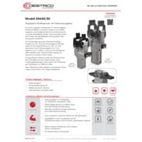 PDF-Vorschau von 84A40/50 Series Dual-Arm Tolerance Compensation Clamp - Flyer - DE