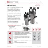 PDF preview for 84A40/50 Series Dual-Arm Tolerance Compensation Clamp - Flyer - EN US