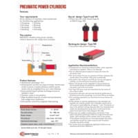PDF preview for Pneumatic Power Cylinders - Manual Clamps - Catalog Section - EN US