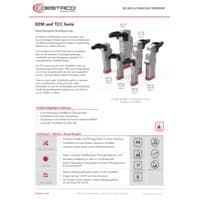 PDF-Vorschau von 82M-3E, TCC Series Modular and Tolerance Compensation Power Clamps - Flyer - DE