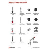 PDF-Vorschau von Manual Clamp Accessories - Catalog Section - DE