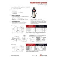 PDF-Vorschau von Pneumatic Power Cylinders Accessories - Catalog Pages - DE