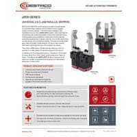 PDF preview for uRDH/uRTH Series Universal 2/3-Jaw Parallel Grippers - Flyer - EN US
