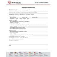 PDF preview for DPS Series Bag Gripper - Questionnaire - EN US