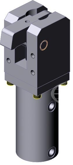 Hydraulic power clamp, single and double action