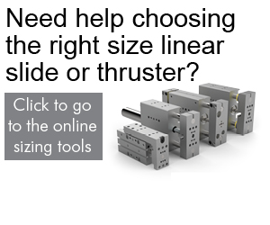 thusters and slides sizing tool