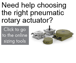 pneumatic rotary actuators sizing tool