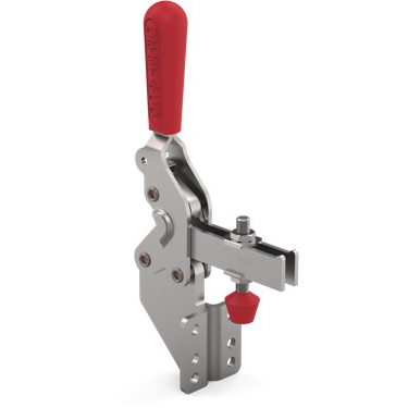 Steel toggle clamp with 2.5 times the capacity of our legacy models with a longer handle with greater hand clearance, flanged base, and U-bar.