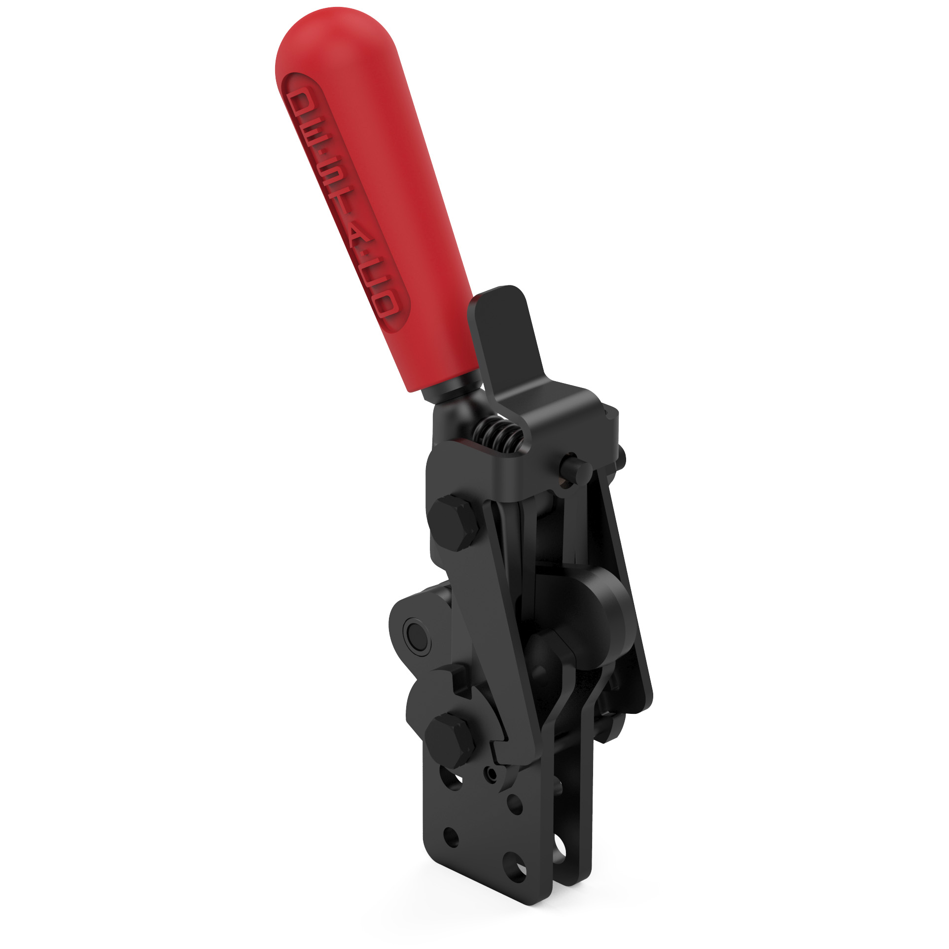 Destaco’s 503-MLBR Series vertical, DESTACO® Toggle Lock Plus locking system, with weldable hold down toggle locking clamps feature a modular design, weldable clamping arm, and long base.