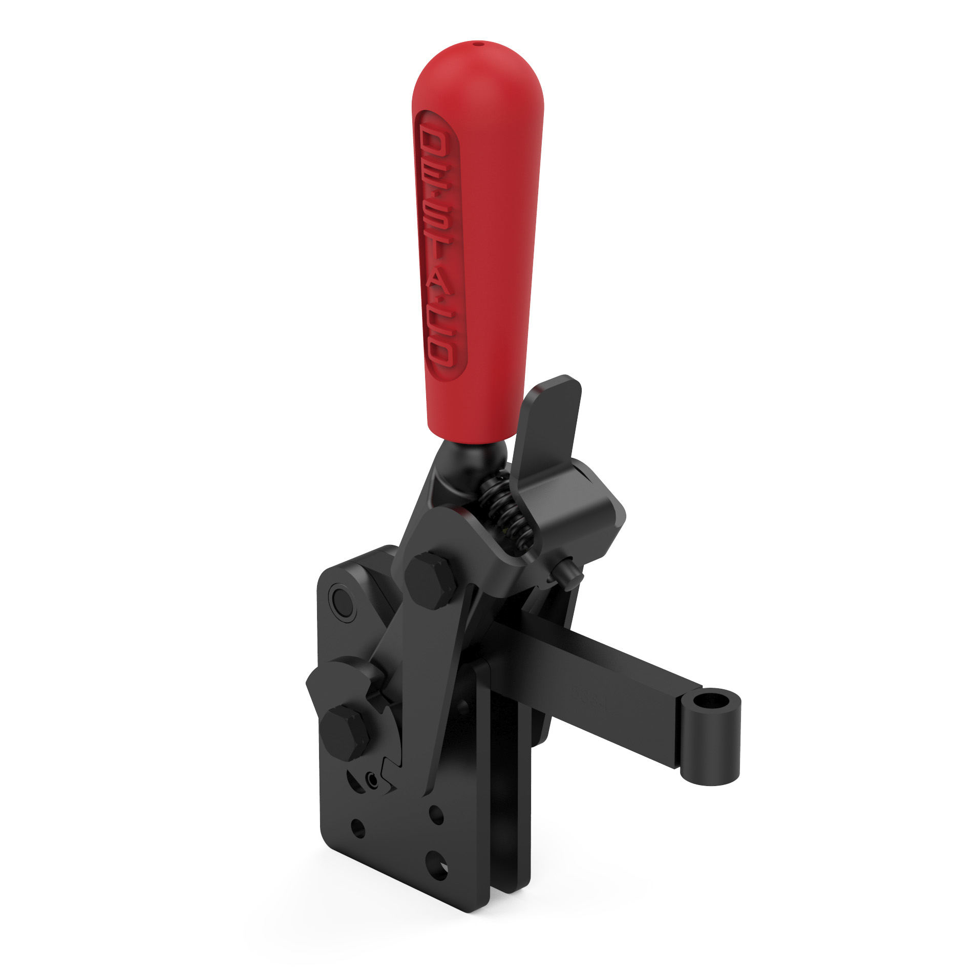 Destaco’s 533-LBR Series heavy-duty, with DESTACO® Toggle Lock Plus locking system, vertical hold down clamps feature straight base, hardened steel pivot pins and bushings, and solid bar.