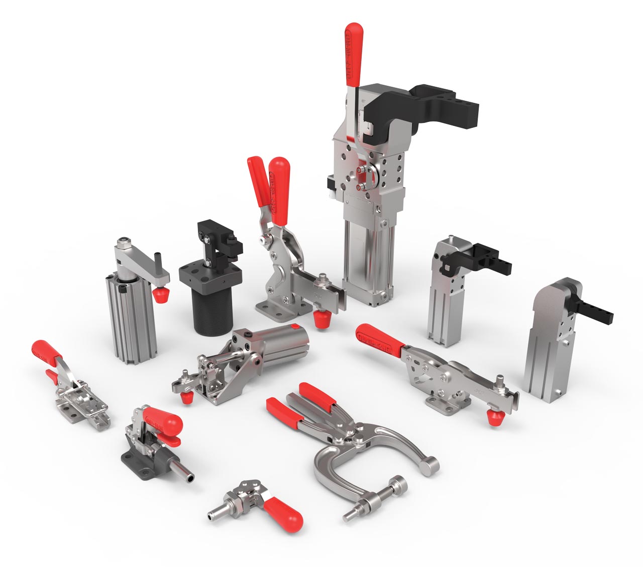 MANUAL, PNEUMATIC & POWER CLAMPING SYSTEMS