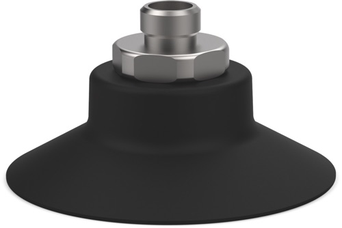 Destaco’s VC-F Series of micro, round flatfoot vacuum cups are used on moderately flat to medium contour, dry surfaces.